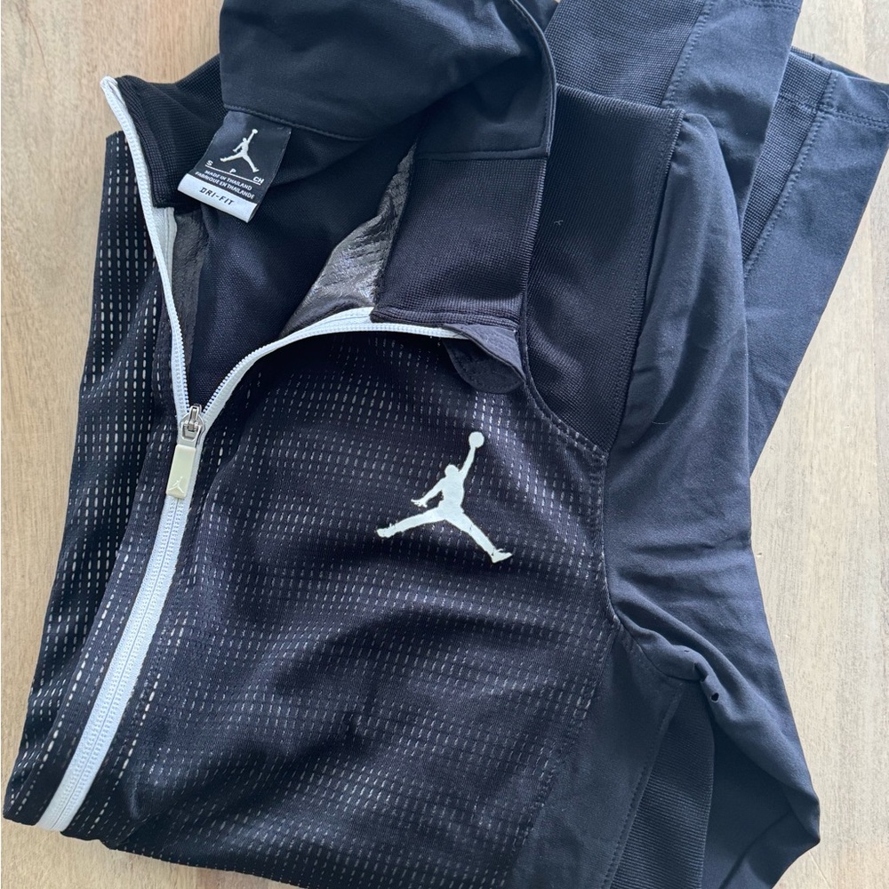 Jordan Black and White Zip-Up Jacket